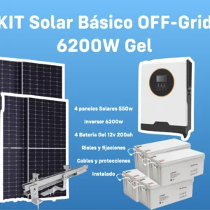 KIT Solar Basico OFF-Grid 6200W GEL